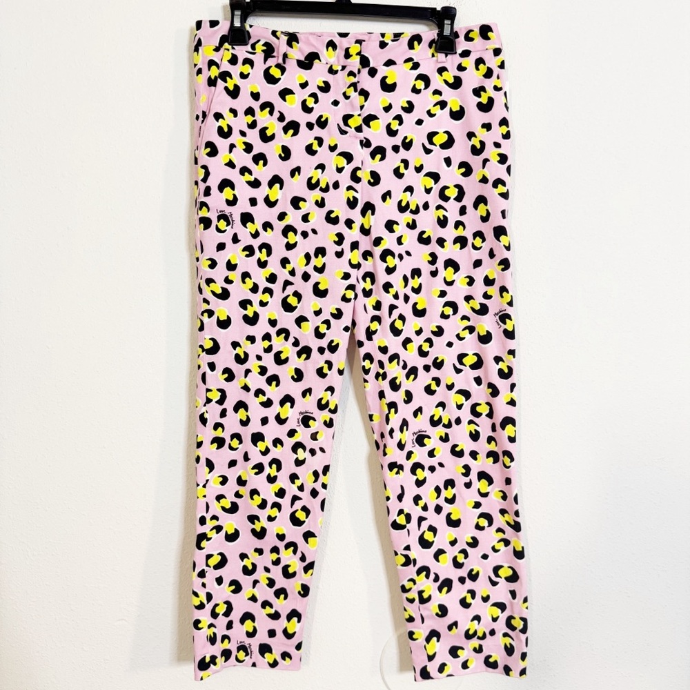 Moschino love Moschino animal print pink pants